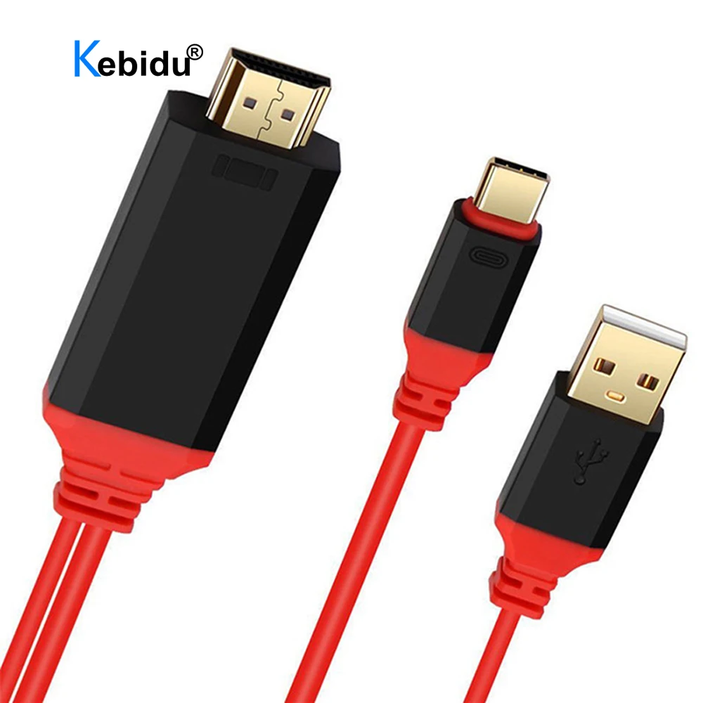 Переходник с USB Type C 3 1 на HDMI-совместимый кабель 4K конвертер портом питания для Samsung