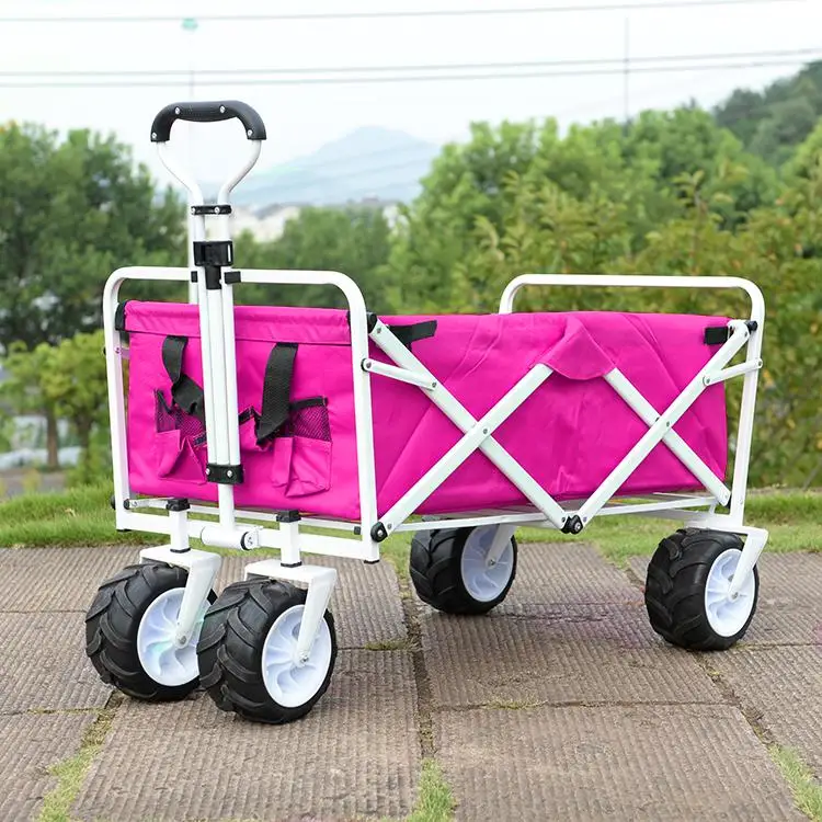 Пасторальная четырехколесная Складная портативная Тележка для кемпинга на