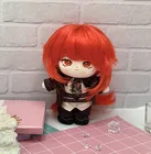 Кукла-наряд Genshin Impact Hutao Zhongli шотландская клетка уменьшенная, аниме косплей Kawaii, плюшевая вышивка, украшения, подарки