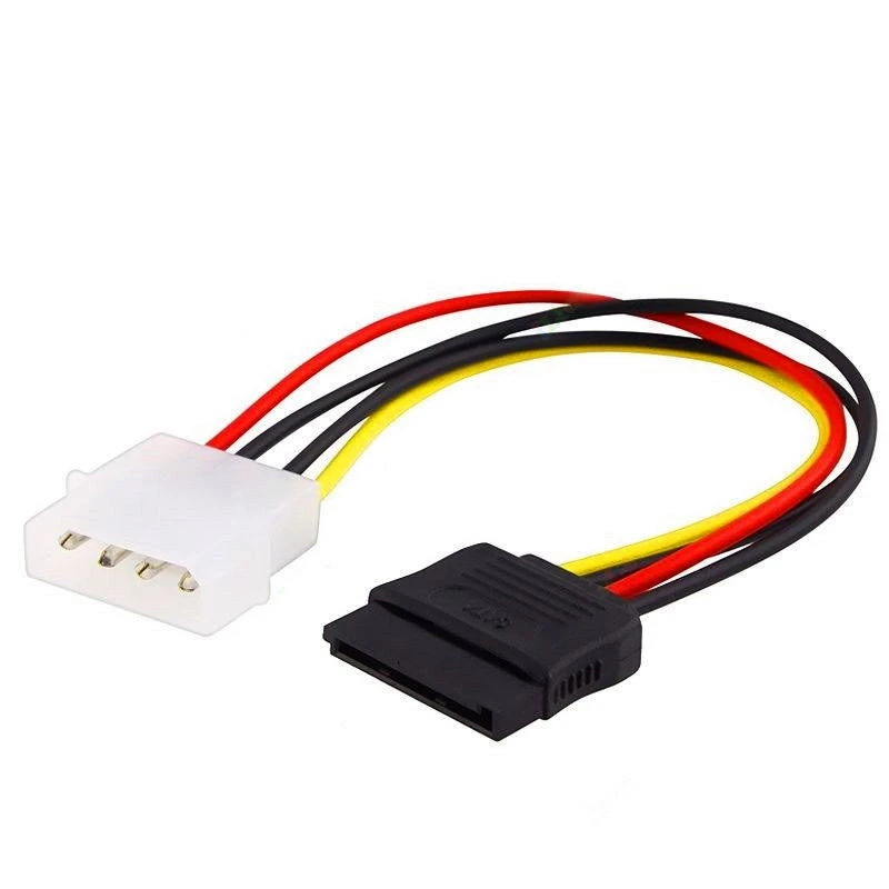 1 шт. 4-контактный Y-образный кабель источника питания Molex и 15-контактный адаптера