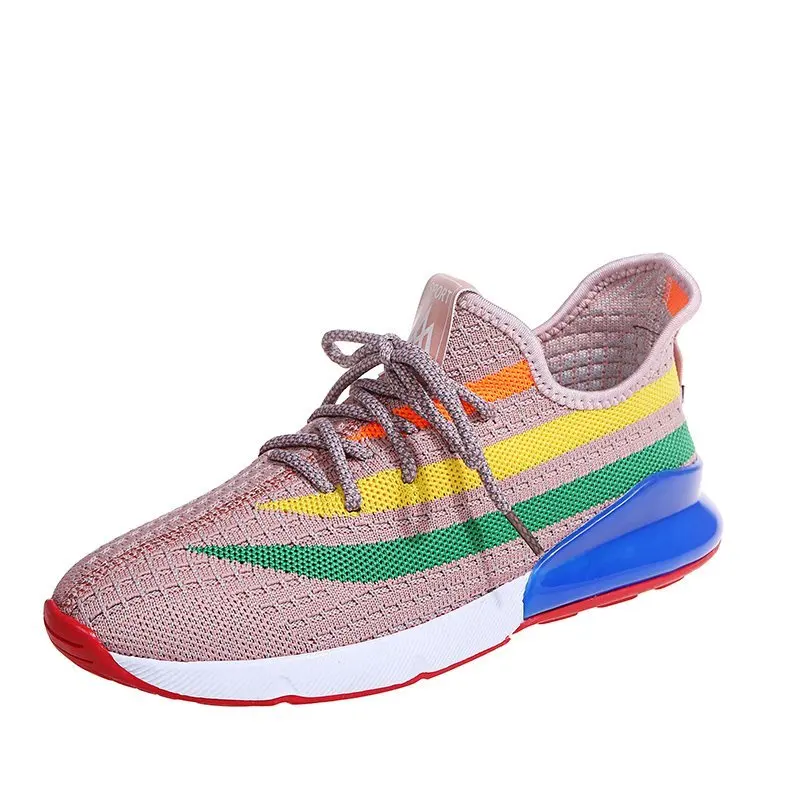 

2021 New Women's Sports Shoes Breathable Ladies Running Shoe Platform Sneakers Women Vulcanized Shoes Lace-up Casual Flats Shoes