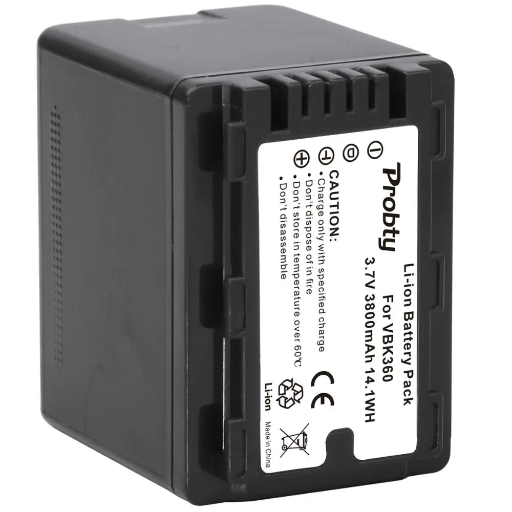 Probty VW VBK360 VWVBK360 Камера Батарея для цифрового фотоаппарата Panasonic HDC HS80 SD40 SD60 SD80 SDX1 SDR
