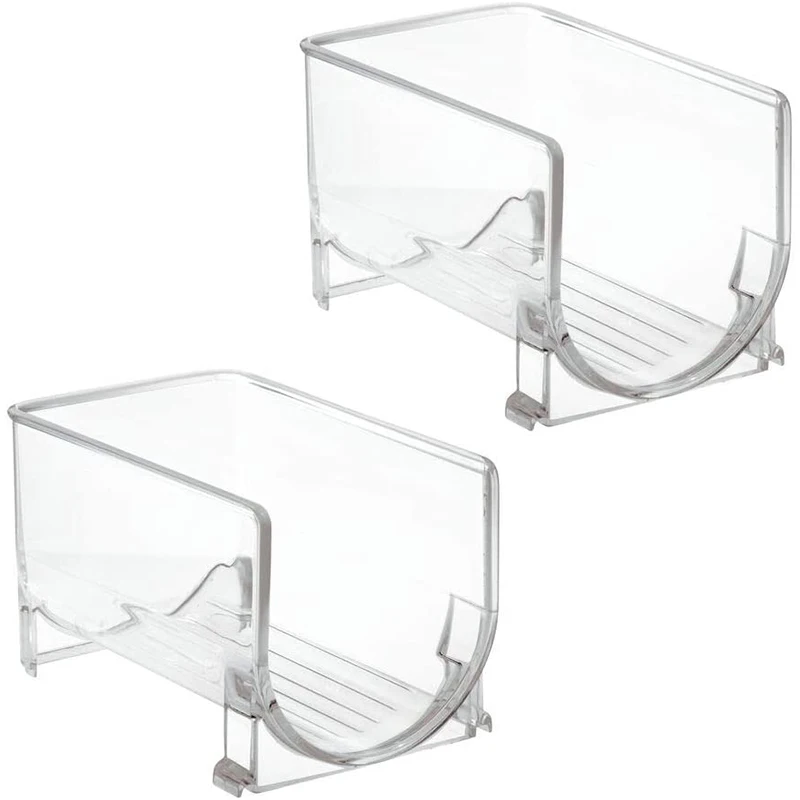 

Refrigerator Organizer Kitchen Bottle Storage Rack Stackable Wine Holder Bottles Display Shelf Fridge Kitchen 2Pcs