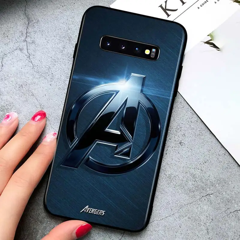 

Marvel logo for Samsung Galaxy S21 Ultra Plus Note 20 10 9 8 S10 S9 S8 S7 S6 Edge Plus Black Phone Case