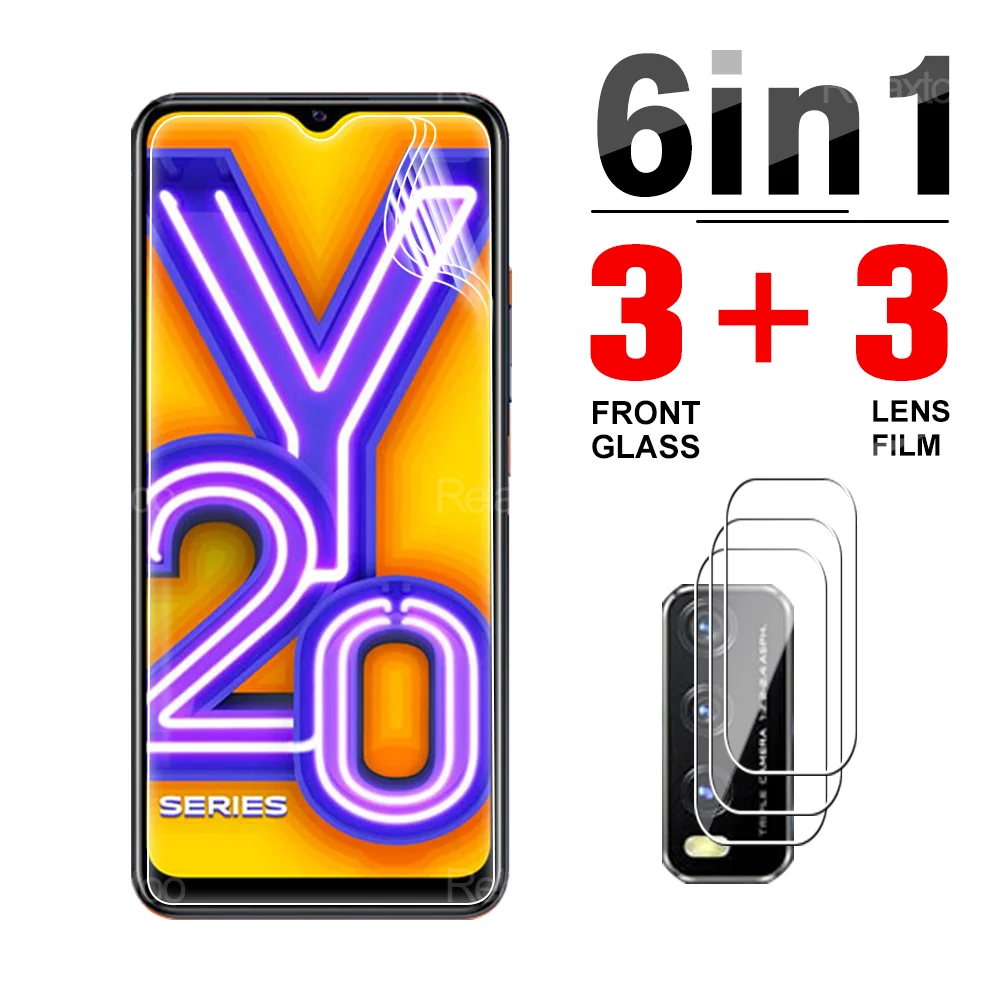 

6IN1 Hydrogel Film Full Coverage For Vivo Y20 Y20i Y17 Y12 Y12S Y11 Y1S Screen Protector Anti-Scraping Safety Protective Film
