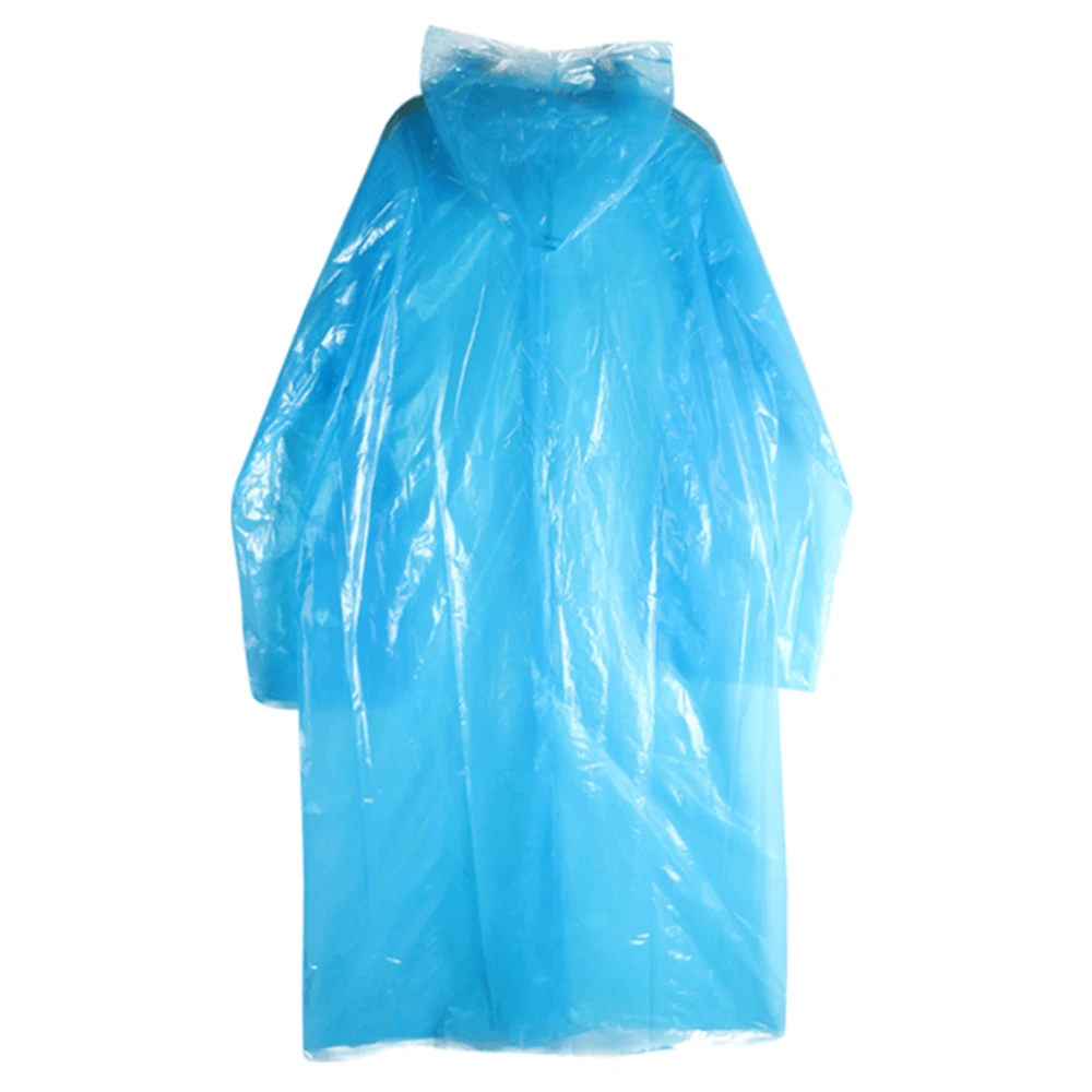 

5pcs/50pcs Disposable Raincoat Outdoor Hiking Travel Camping Emergency Rain Poncho Coat Adult Clear Transparent Hoodie Rainwear