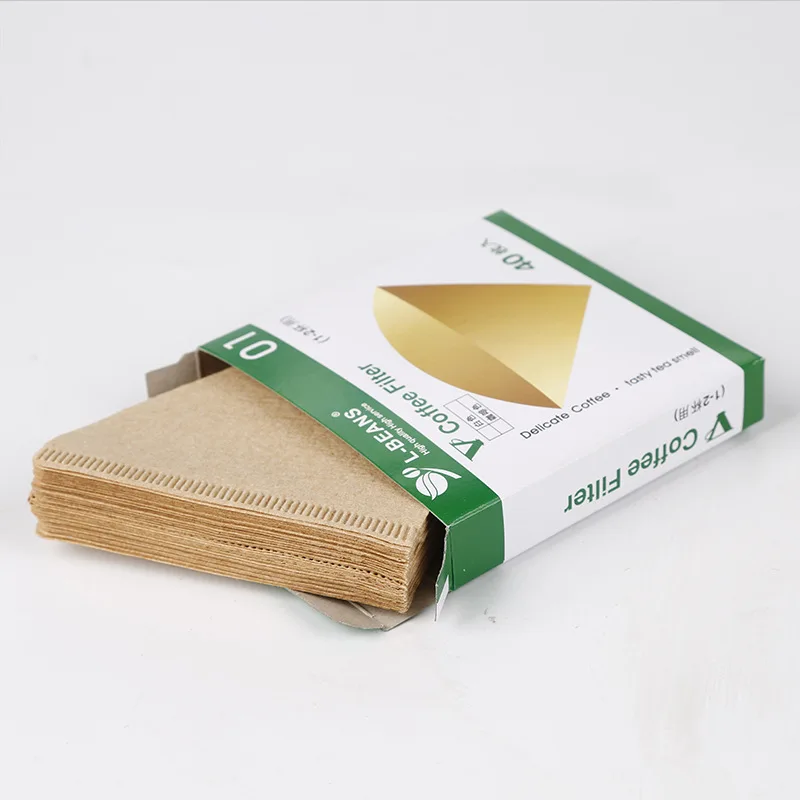 Деревянный оригинальный ручной фильтр для эспрессо из фотобумаги 40 штук