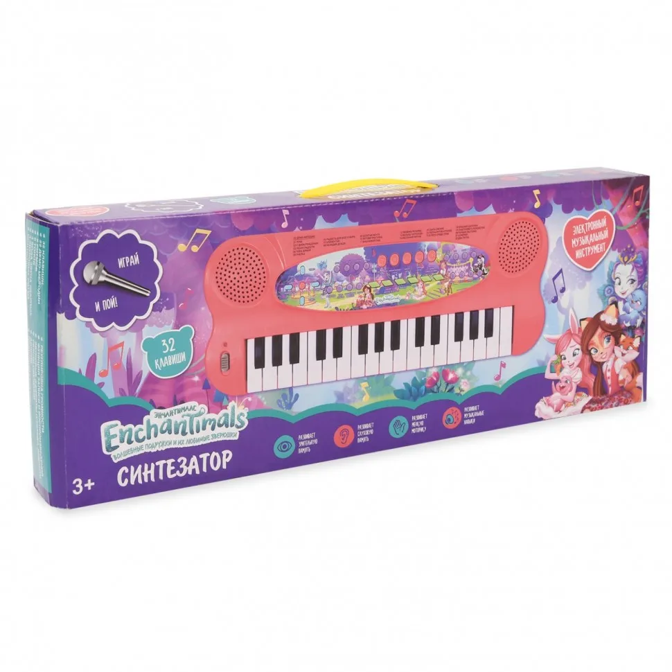 Синтезатор Enchantimals 32 клавиши ENC070 | Игрушки и хобби