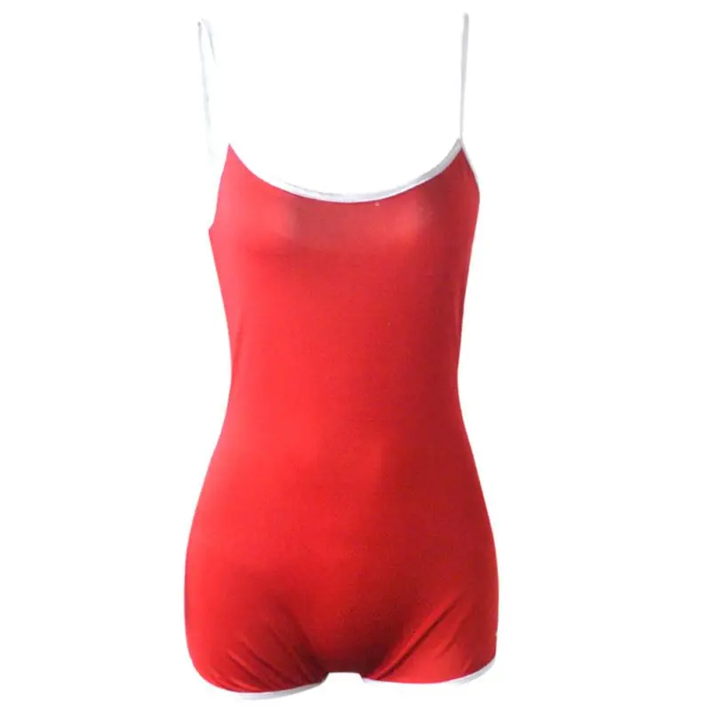 

Women Sleeveless Bodycon Jumpsuit One Piece Sexy Spaghetti Strap Short Rompers 6XDA