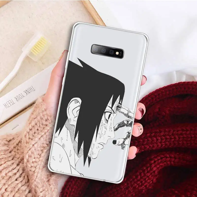 

Naruto cute anime sasuke Phone Case Transparent for samsung A 21s 71 S 8 9 20 note 10 20 ultra plus