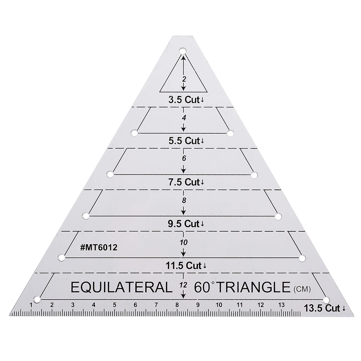 4 шт. жесткая пластиковая Лоскутная линейка треугольная Алмазная Шестигранная