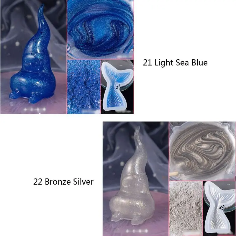 

Magic Golden Flowing Auroral Powder Pearl Pigment Powder Mica Pearlescent Colorants Dye Resin Pigment Jewelry Making