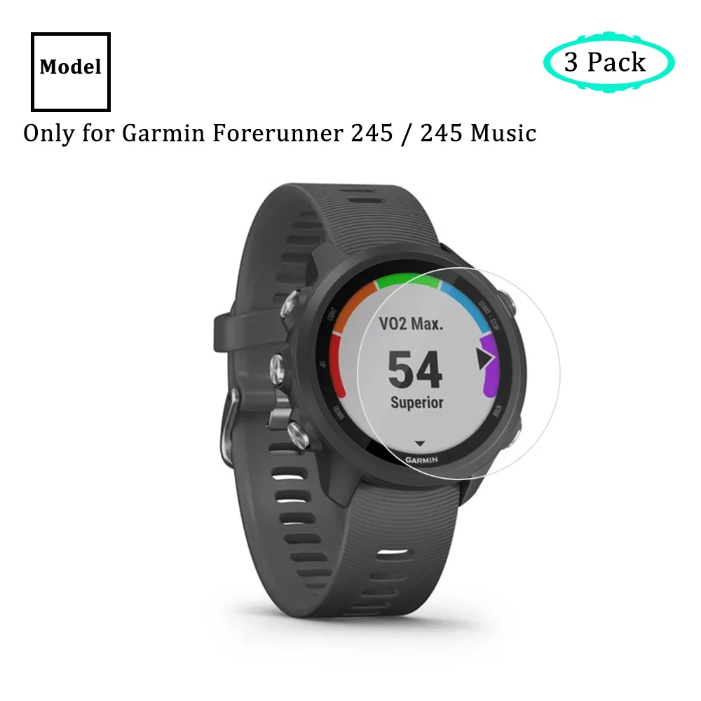 3 шт. для Garmin forerunner 245/245 музыка Smartwatch экран протектор 9H закаленное стекло Премиум