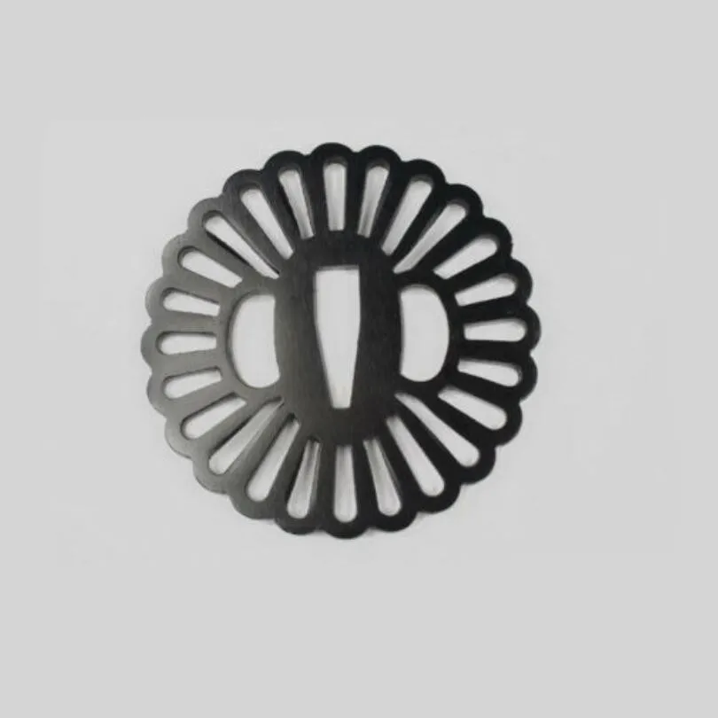 Стальные запасные части Tsuba для японского самурайский меч катана железный Wakizashi