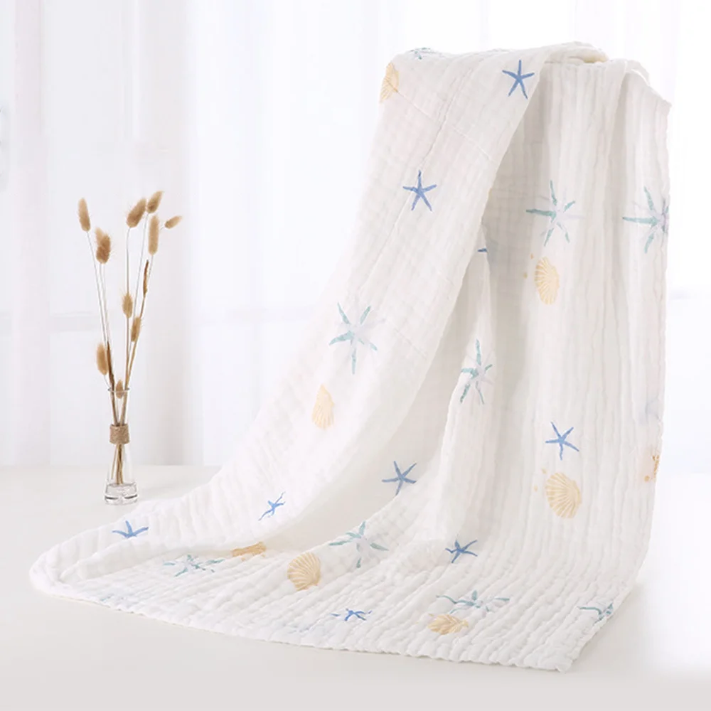 New Muslin Swaddle Baby Blankets Wrap 6 Layer Bath Towel Bedding | Мать и ребенок