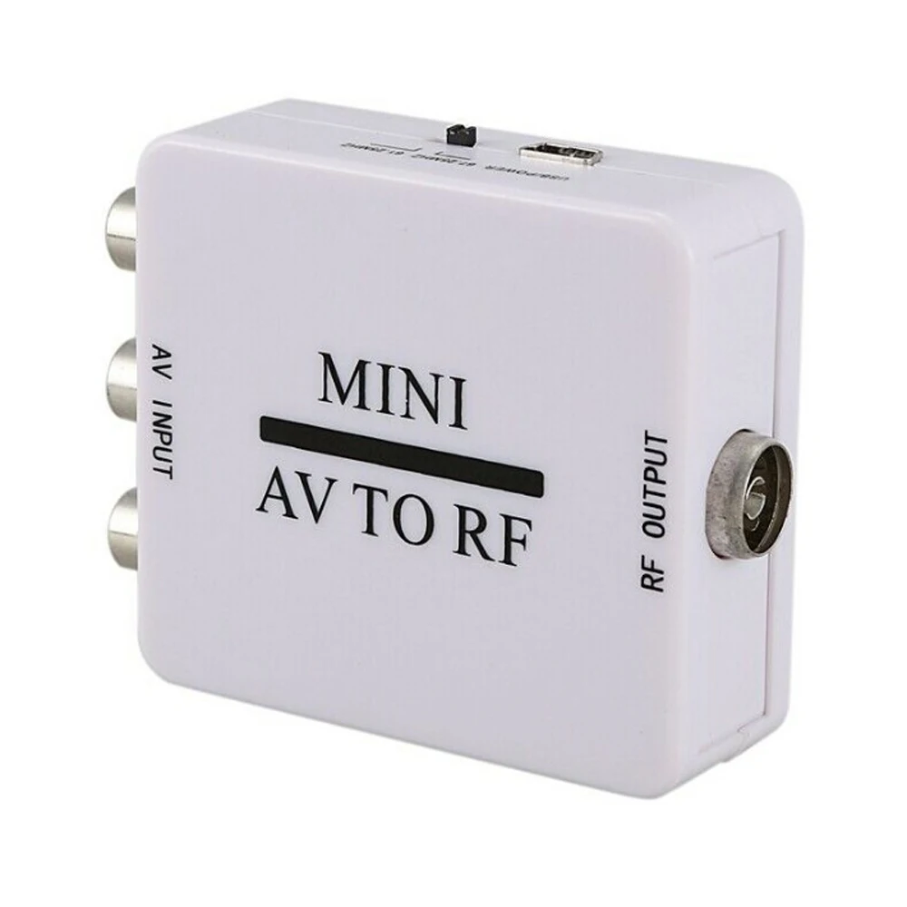 RCA к HDMI Mini композитный CVBS AV видео аудио конвертер адаптер поддерживает RF67.25Mhz61.25MhzAV