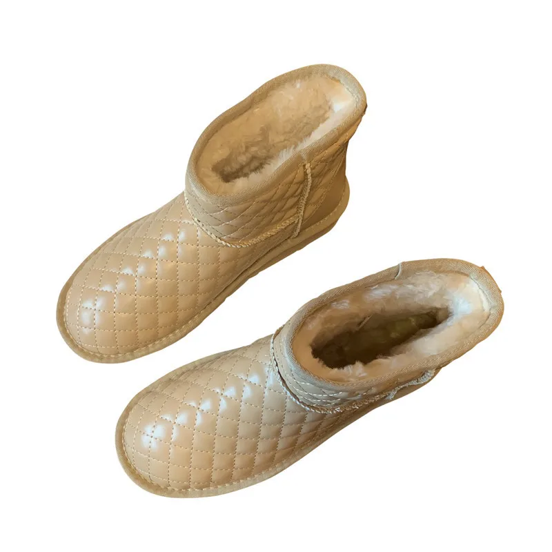 Зимняя новая зимняя внутренняя шерстяная теплая первого слоя воловьей кожи