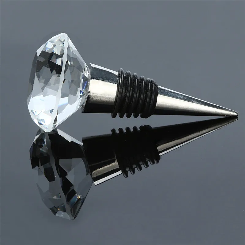 Пробка для шампанского из нержавеющей стали с алмазным кристаллом 40 мм пробка