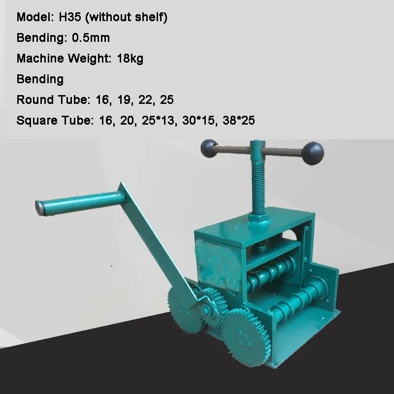 

Manual Tube Bender Multi-function Bending Device Arc Square Tube Hand Operate Pipe-bending Machine 0.5-1.2mm