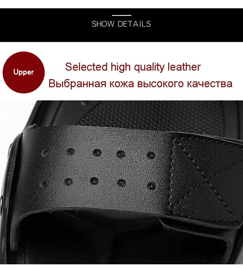 UEXIA, новые мужские сандалии, кожаная Летняя Пляжная обувь, мужские сандалии, мягкая подошва, мужские удобные уличные кроссовки в римском стиле, большие размеры