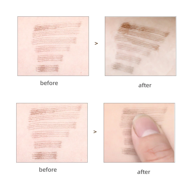 Водостойкий натуральный карандаш для бровей с четырьмя когтями тинт вилка