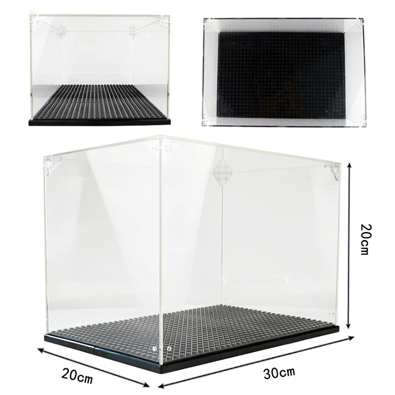 Новый Пылезащитная коробка/Чехол акриловые строительные блоки для детей