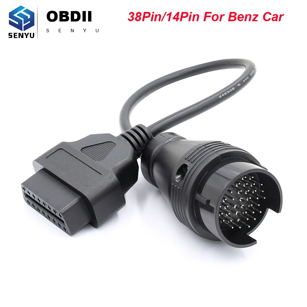 Автомобильный 14 контактный 38 разъем для Benz Star OBD к OBD2 сканер автомобильный