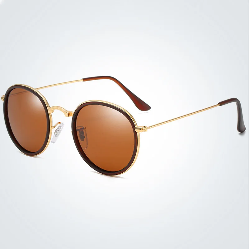 

Classic Polarized Sunglasses Round Glasses Brand Design Women Men Metal Driving Sun Glasses UV400 Shades Eyewear Oculos de sol