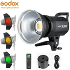 Godox SL60WY CRI 95 + светодиодный светильник SL60 желтый 3300Kбелый 5600K версия 60WS крепление Bowens + пульт дистанционного управления + отражатель