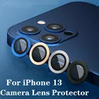 Защитная крышка для объектива камеры iPhone 13 Pro Max, металлическое кольцо для объектива, стекло для iPhone 12 Pro, 11 Pro Max, 12, 13Mini, 13 Pro, защитная крышка