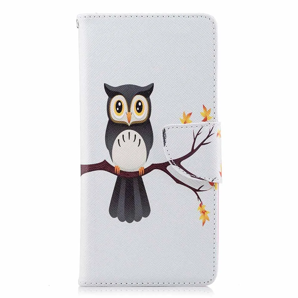 Tree Owl Кожаный чехол-бумажник с рисунком совы для iPhone X 10 XS 6 5 7, чехол для телефона, чехол для Redmi 4X, чехол Fundas для Redmi Note 5A 6 Pro - Цвет: Tree Owl