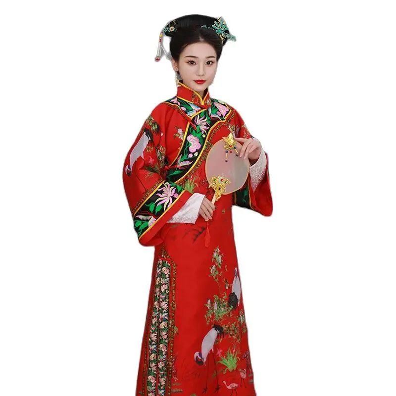 Традиционный китайский костюм маскарадный принцессы маньцин Танцевальный