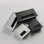 Прямоугольная втулка для кабеля из алюминиевого сплава, прокладка для кабеля с проволочным отверстием, выходное отверстие для кабеля, мебельная фурнитура