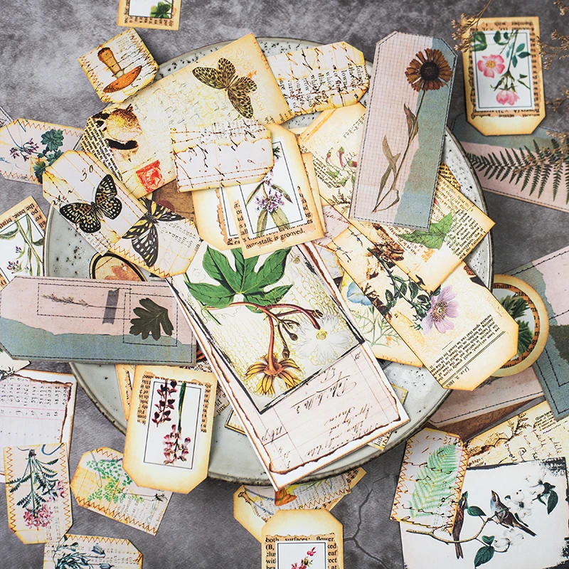 92 шт./упак. Винтаж листьев растений Стикеры DIY ремесло Скрапбукинг альбом журнал