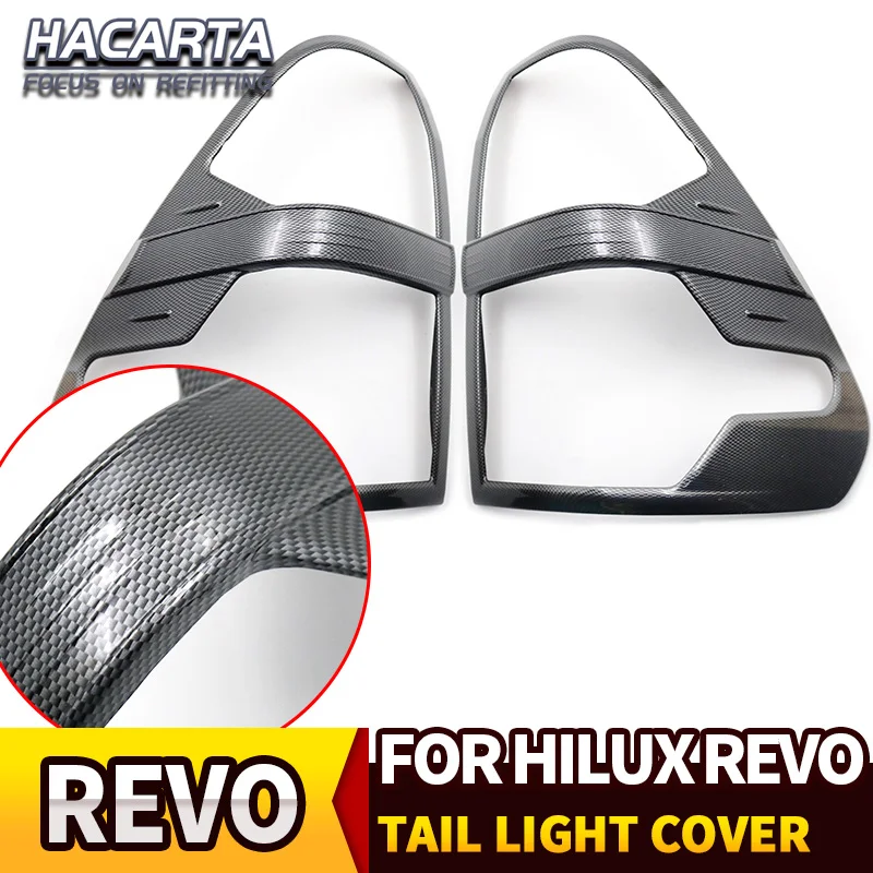 Задний светильник из углеродного волокна Накладка для Toyota HILUX REVO 2015-2018 задний