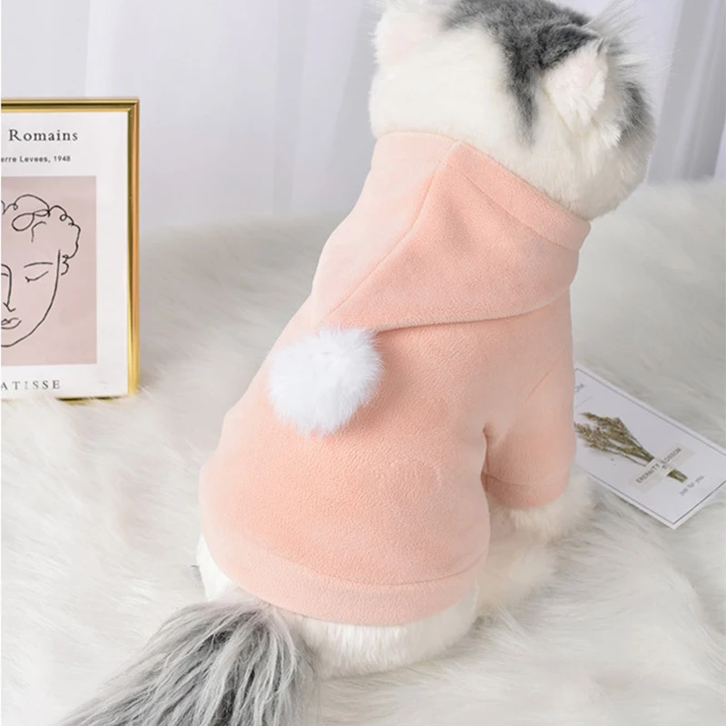 Зимняя одежда для собак Толстая теплая толстовка пальто французская бульдога