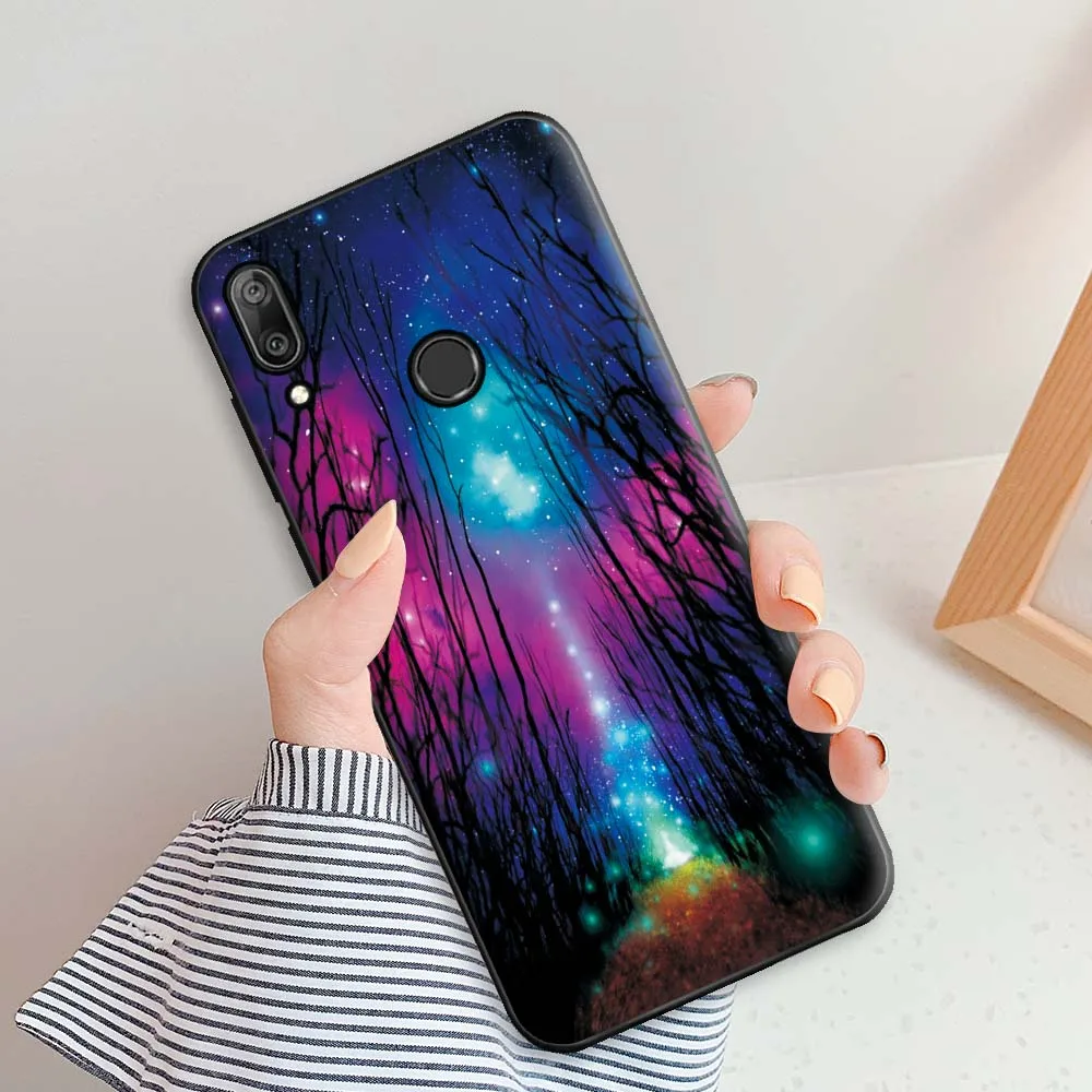 Case For Huawei Y7 2019 Case Huawei Y7 2019 Silicone 6.26 inch Soft TPU Back Cover Case For Huawei Y7 2019 Y 7 2019 Coque Angel smartphone pouch