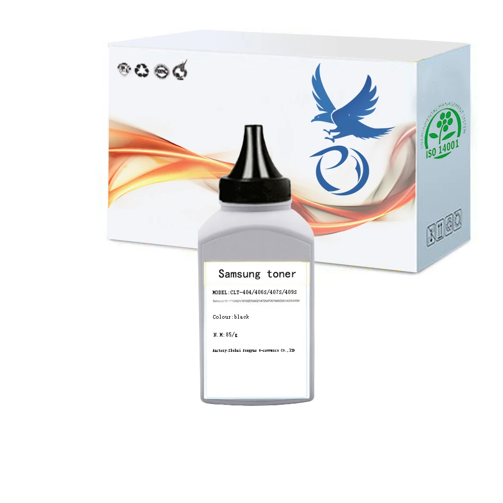 85G черная бутылка CLT404 406 тонера refil порошок для samsung CLT-406s CLT407s CLP-300 CLP-320 365 320 365F 367W CLX-3300 CLX 3305