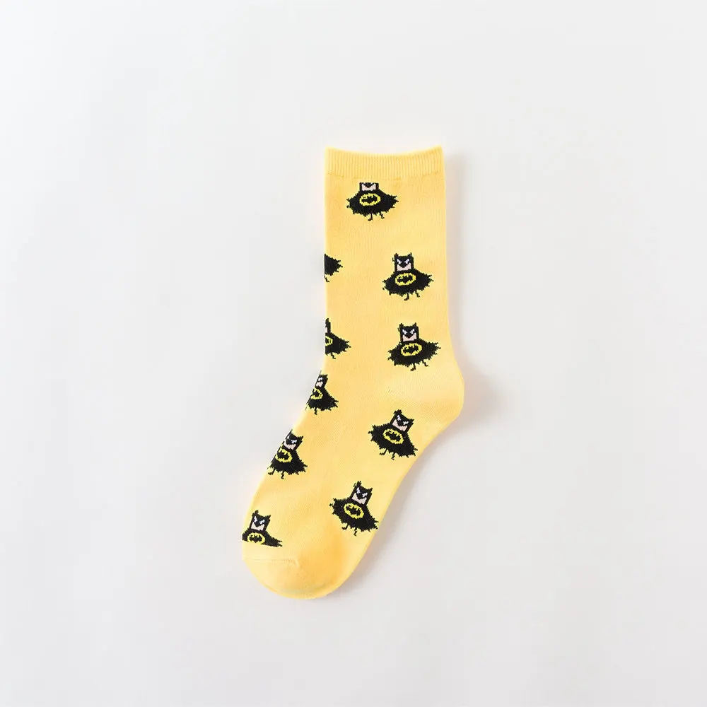 REFJJ женские носки милые аниме супергерой Бэтмен хлопок спортивные Harajuku зима