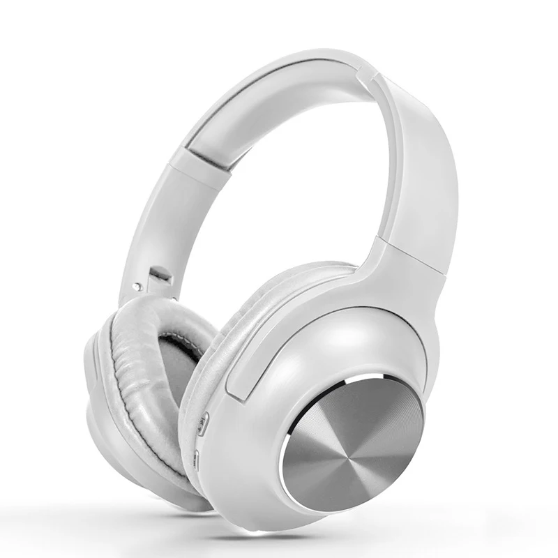 White Qh16 металлические Bluetooth 5,0 наушники floding наушники с креплением на голову Беспроводная гарнитура Bluetooth HIFI - Цвет: White