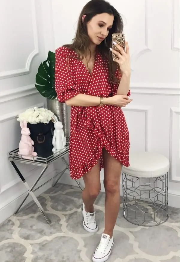 Модные летние платья Polkadot коллекция 2019 года Соблазнительные Детские праздничные