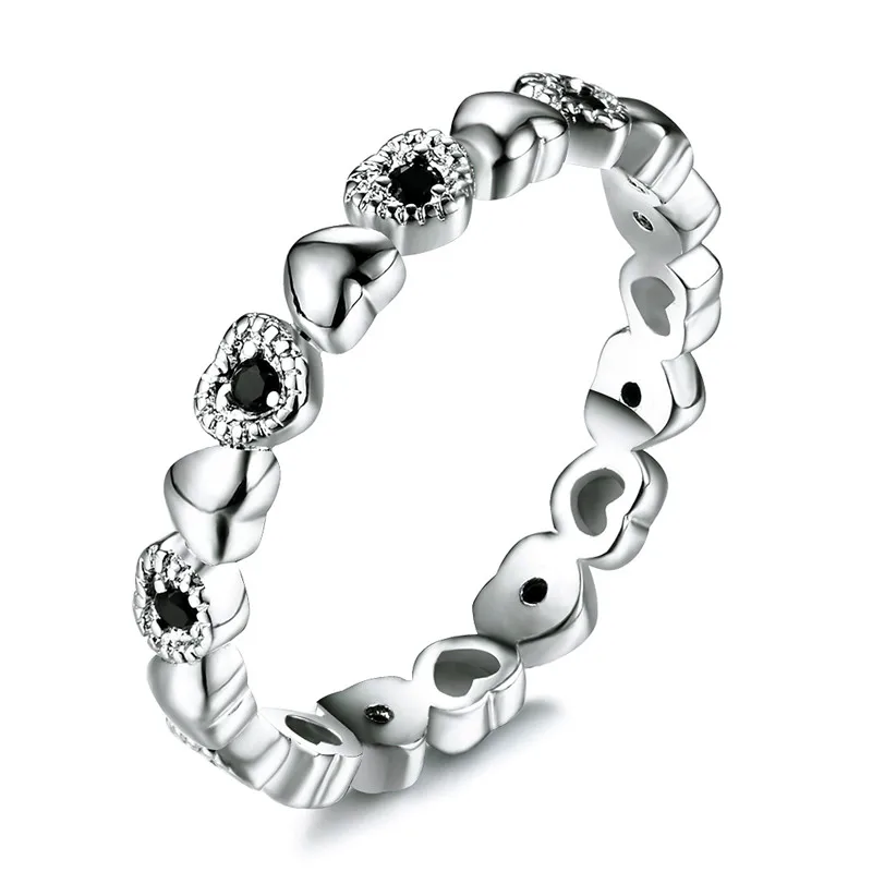 Женское Винтажное кольцо из серебра 90% пробы с маленьким черным синим и зеленым