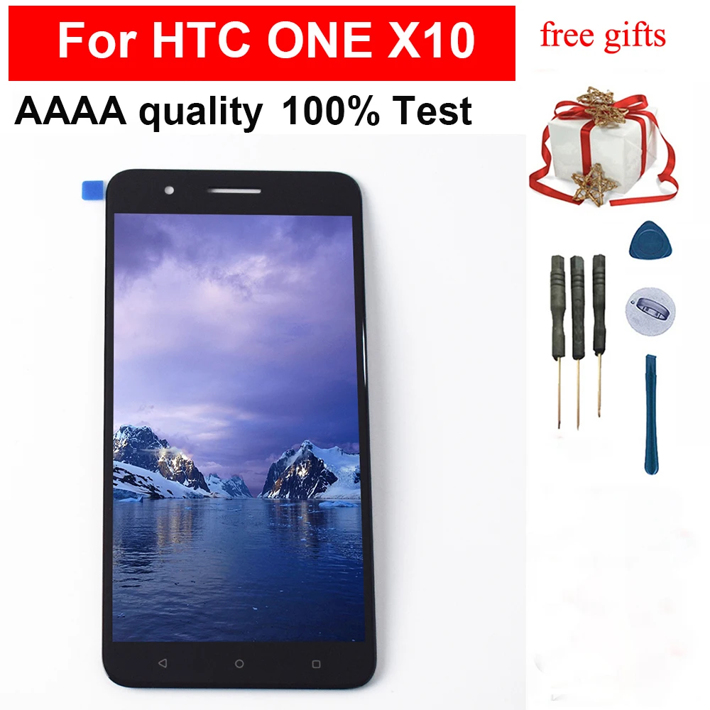 Для htc ONE X10 Черный сенсорный экран дигитайзер стекло сенсор + ЖК-дисплей панель