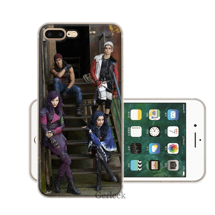 Чехол для мобильного телефона из ТПУ для iPhone 11 Pro XR X XS Max iPhone 7 8 6 6S Plus 5 5S SE чехол потомки 3