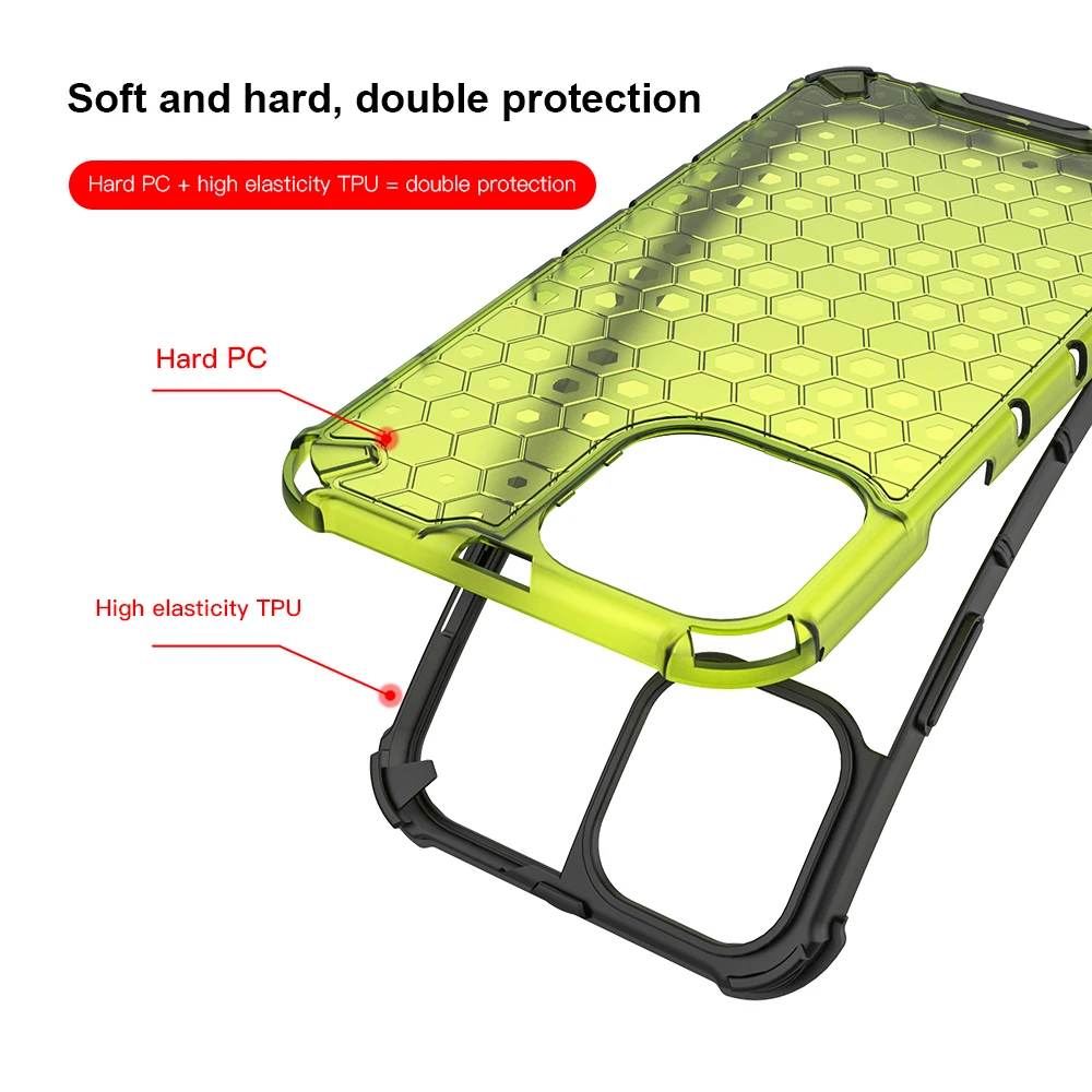 KEYSION Shockproof Case for iPhone 12 Mini 12 Pro 11 Pro Max 6s Plus Honeycomb Phone Cover for Apple iPhoneSE 2020 7 8 XR XS Max