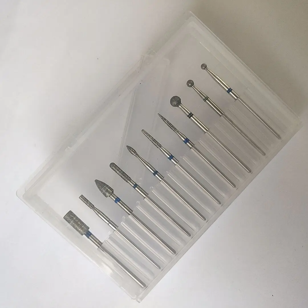 Diamond Nail Drill Bits Rotary Burr Milling Cutter for Nail Files Cuticle Clean Drill Bit Apparatus for Manicure Nail Art Tools