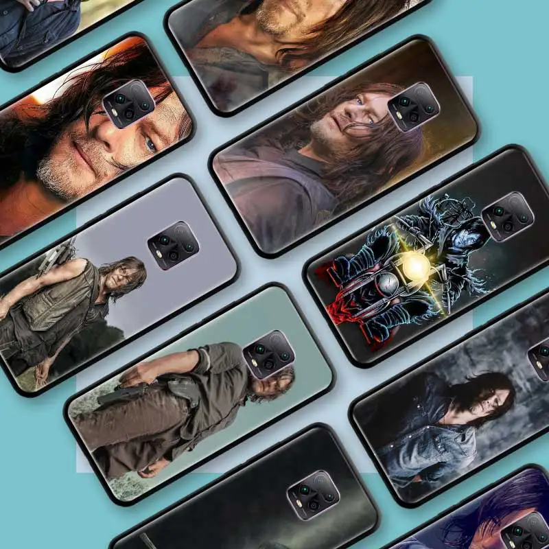 Black Tpu Capa For Xiaomi Redmi Note 8 9S 8T 9 7 10X 5G K30 Pro Zoom 7A 8A K30i Cover Phone Cases The Walking Dead Daryl Dixon