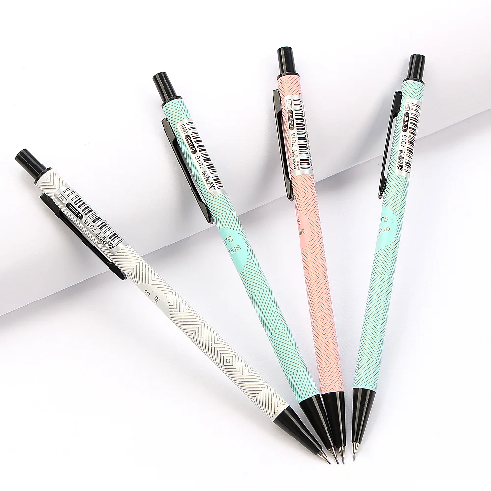 Металлические автоматические механические карандаши в полоску 1 шт. для школы и