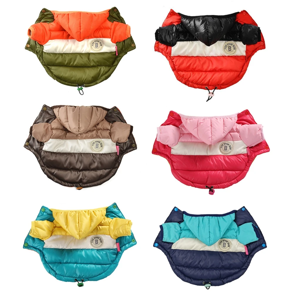 

Pet Dog Clothes Autumn Winter Warm Waterproof Hooded Dog Coat for Small Medium Dogs Pet Puppy Chihuahau Outfit Dog Clothing