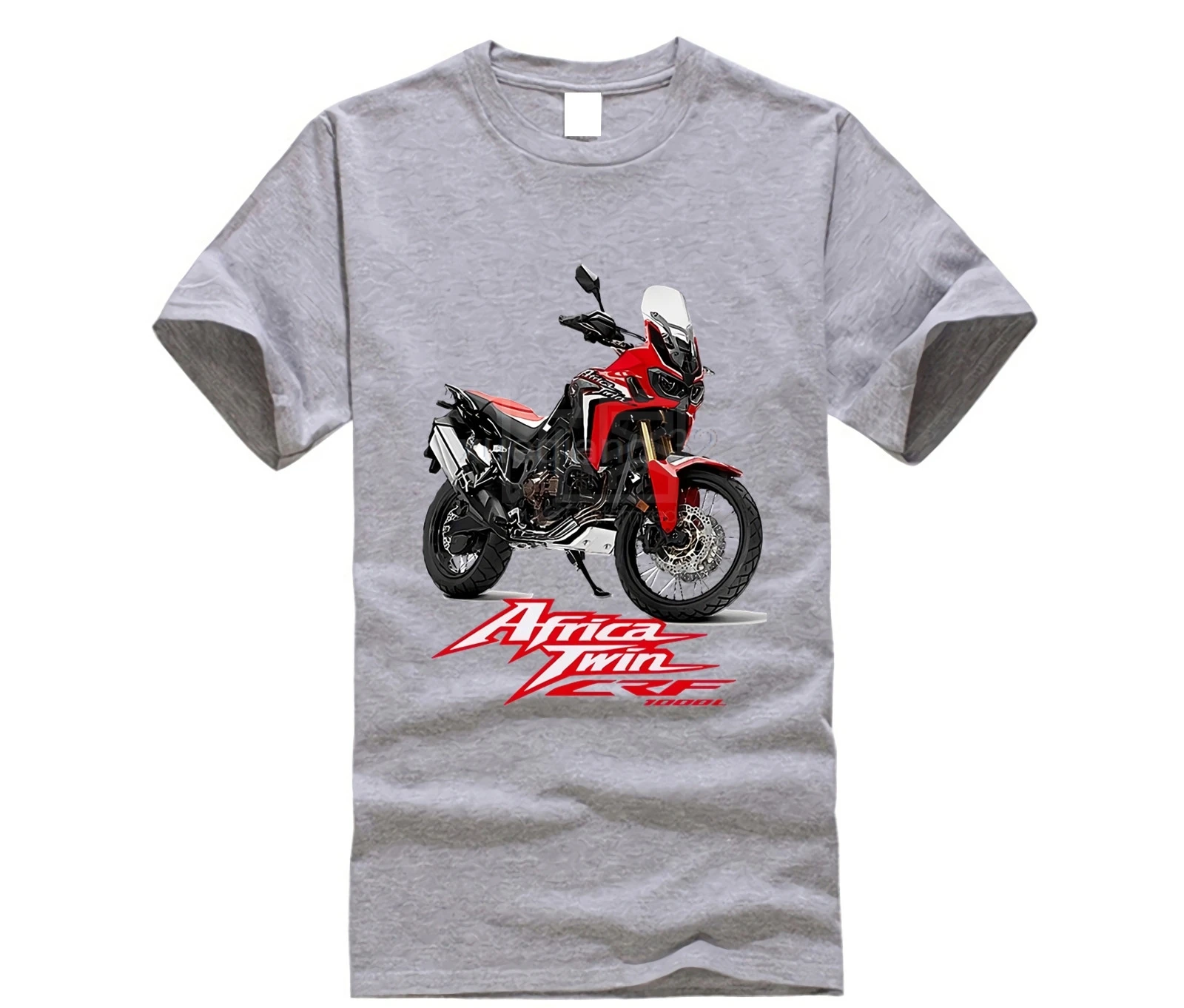 Fashion-Japan-Motorcycle-Africa-Twin-CRF-1000-Adventure-Black-T-Shirts-Tee-Grey-Tee-Men-s футболка | Мужская одежда